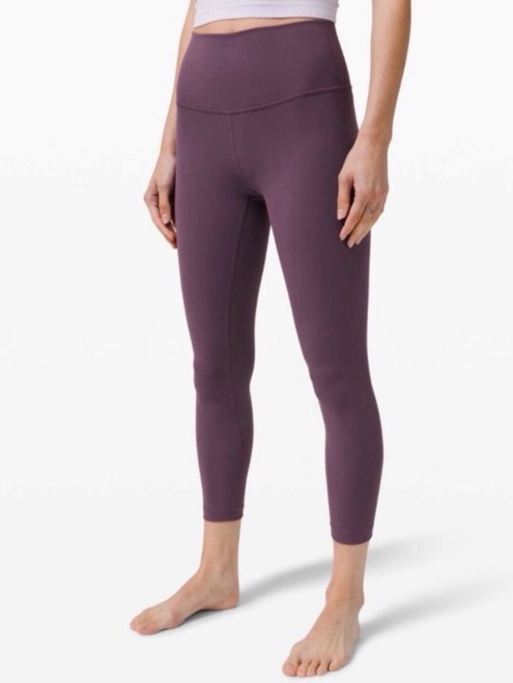 Lululemon Wunder Under HR Luon Leggings ~ Purple ~ 14  ~ 26"